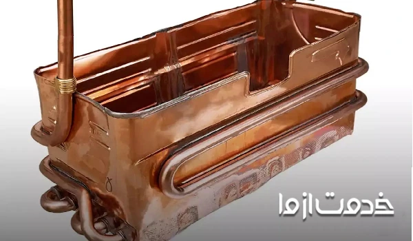 سوراخ شدن لوله مسی آبگرمکن